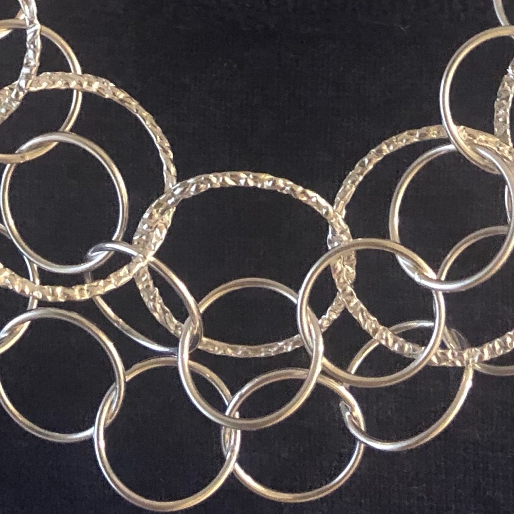 NWOT .925 sterling silver 3 strand necklace